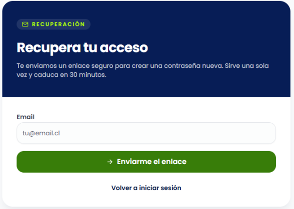 Recuperar acceso